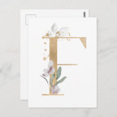 文字Fモノグラム ポストカード (正面/裏面)