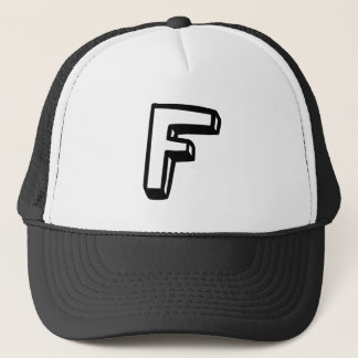 文字F キャップ