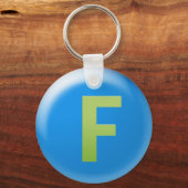 文字F キーホルダー (正面)