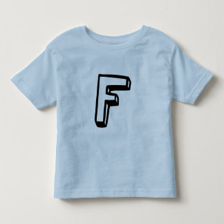 文字F トドラーTシャツ