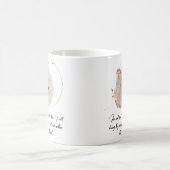 文字F、水彩聖書引用文マグ コーヒーマグカップ (中央)