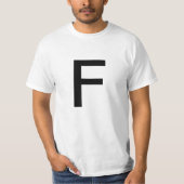 文字F Tシャツ (正面)