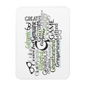 文字Gで始まる形容詞群 マグネット (縦)