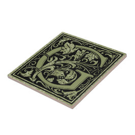 文字Gの最初の文字モノグラム タイル