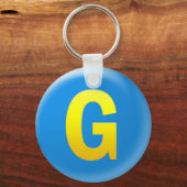 文字G キーホルダー (正面)