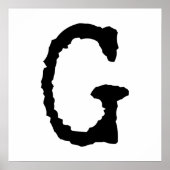 文字G ポスター (正面)