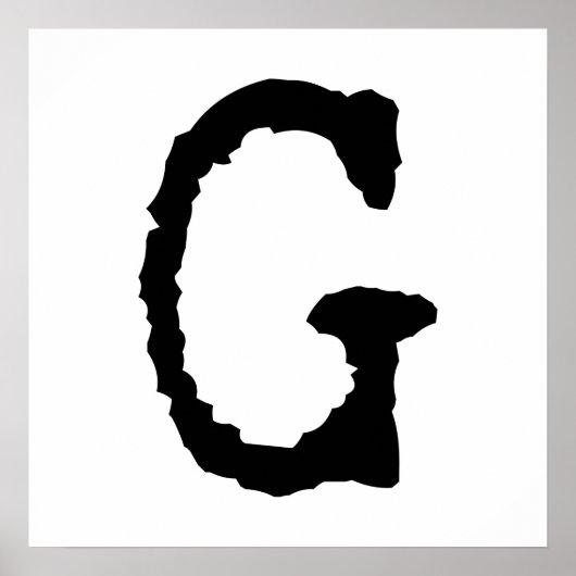 文字G ポスター (正面)