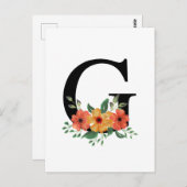 文字G ポストカード (正面/裏面)