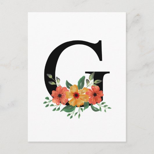 文字G ポストカード (正面)