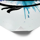 文字'G'、明るいレインボーモノグラム、キッズネーム ポスター (コーナー)