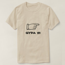 文字gyda hiで指 tシャツ