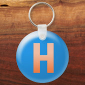文字H キーホルダー (正面)