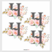 文字H シール (シート)