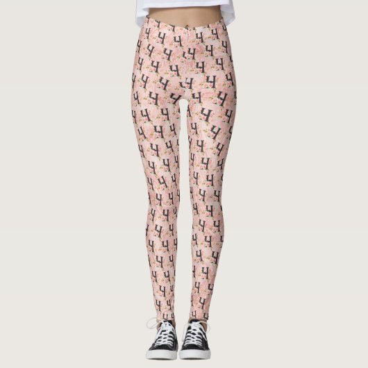 文字H レギンス (正面)