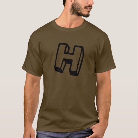 文字H Tシャツ (正面)