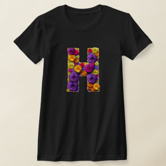 文字H Tシャツ (レイダウン)