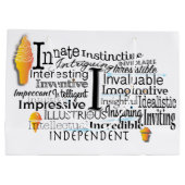 文字Iで始まる形容詞群 ラージペーパーバッグ (裏面)