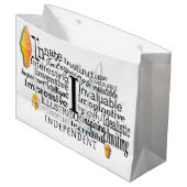 文字Iで始まる形容詞群 ラージペーパーバッグ (正面アングル)