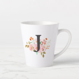 文字J カフェラテマグ