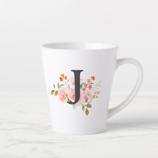 文字J カフェラテマグ (右)