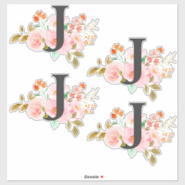 文字J シール