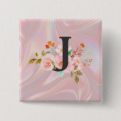 文字J 缶バッジ (正面)