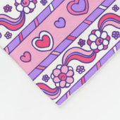 文字Kの名前Kayleighピンクアートブランケットの意味 フリースブランケット (角)