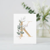 文字Kモノグラム ポストカード (スタンド正面)