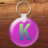 文字K キーホルダー (正面)