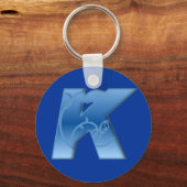 文字K キーホルダー (正面)