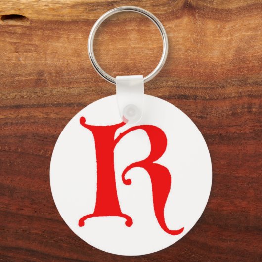 文字K キーホルダー (正面)