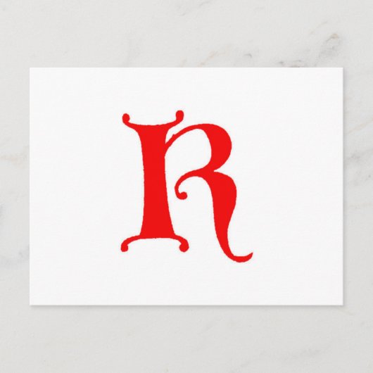 文字K ポストカード (正面)