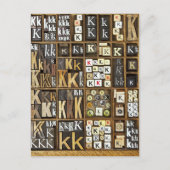 文字K ポストカード (正面)