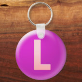 文字L キーホルダー (正面)