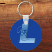 文字L キーホルダー (正面)