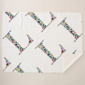 文字L シェルパブランケット (正面(横))