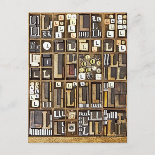 文字L ポストカード (正面)