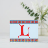文字L ポストカード (スタンド正面)