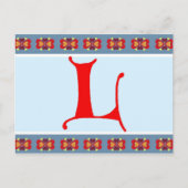 文字L ポストカード (正面)