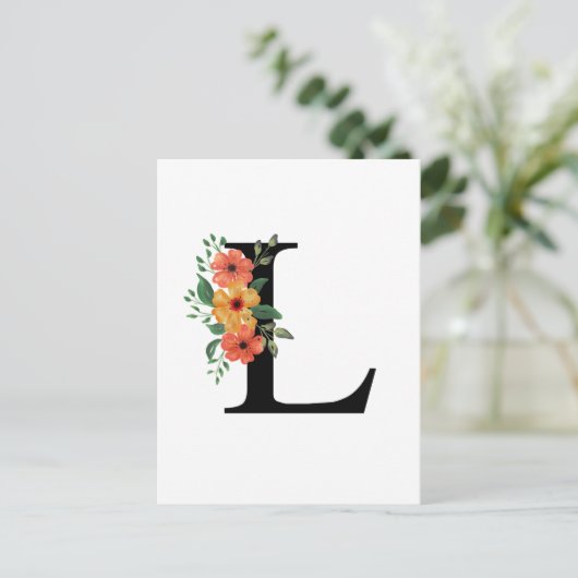 文字L ポストカード (スタンド正面)