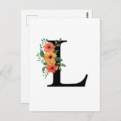 文字L ポストカード (正面/裏面)