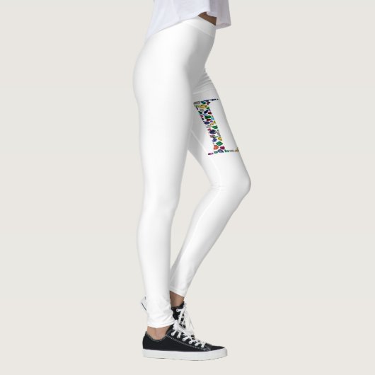 文字L レギンス (右)