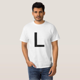 文字L Tシャツ