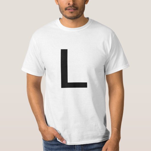 文字L Tシャツ (正面)