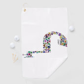 文字'LAMED' ゴルフタオル (インサイチュ)