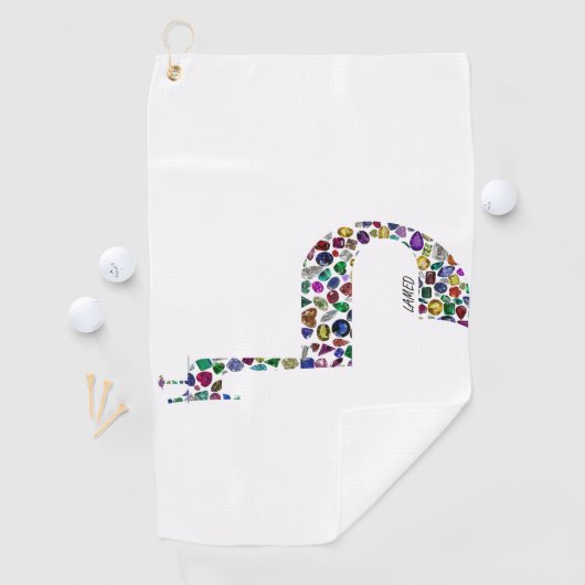 文字'LAMED' ゴルフタオル (インサイチュ)