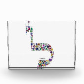 文字'LAMED' フォトブロック (正面)