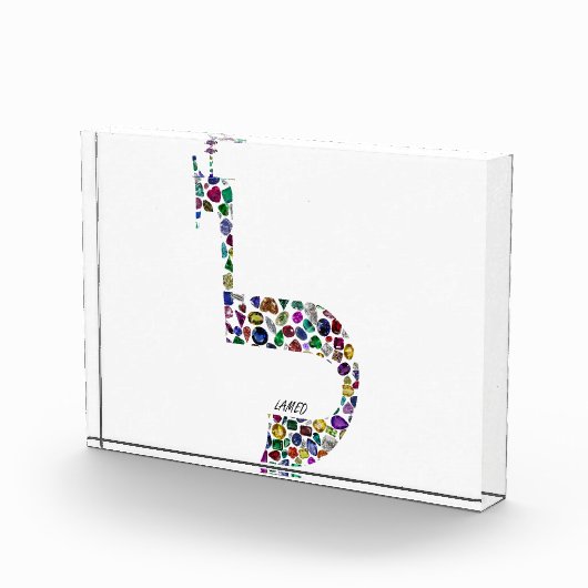 文字'LAMED' フォトブロック (右)