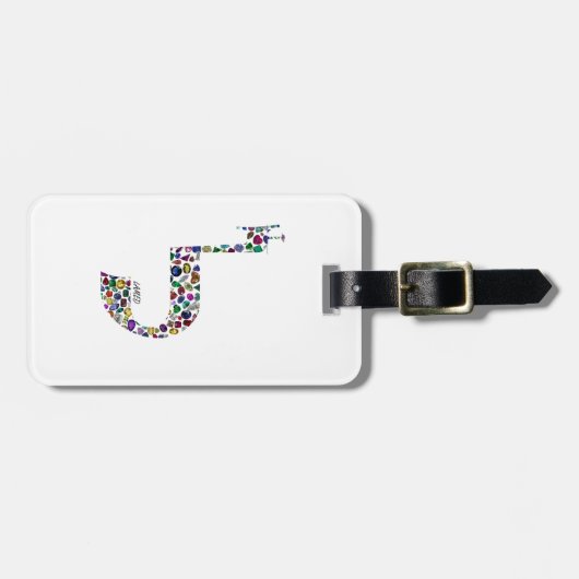 文字'LAMED' ラゲッジタグ (正面横)