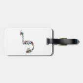 文字'LAMED' ラゲッジタグ (裏面横)